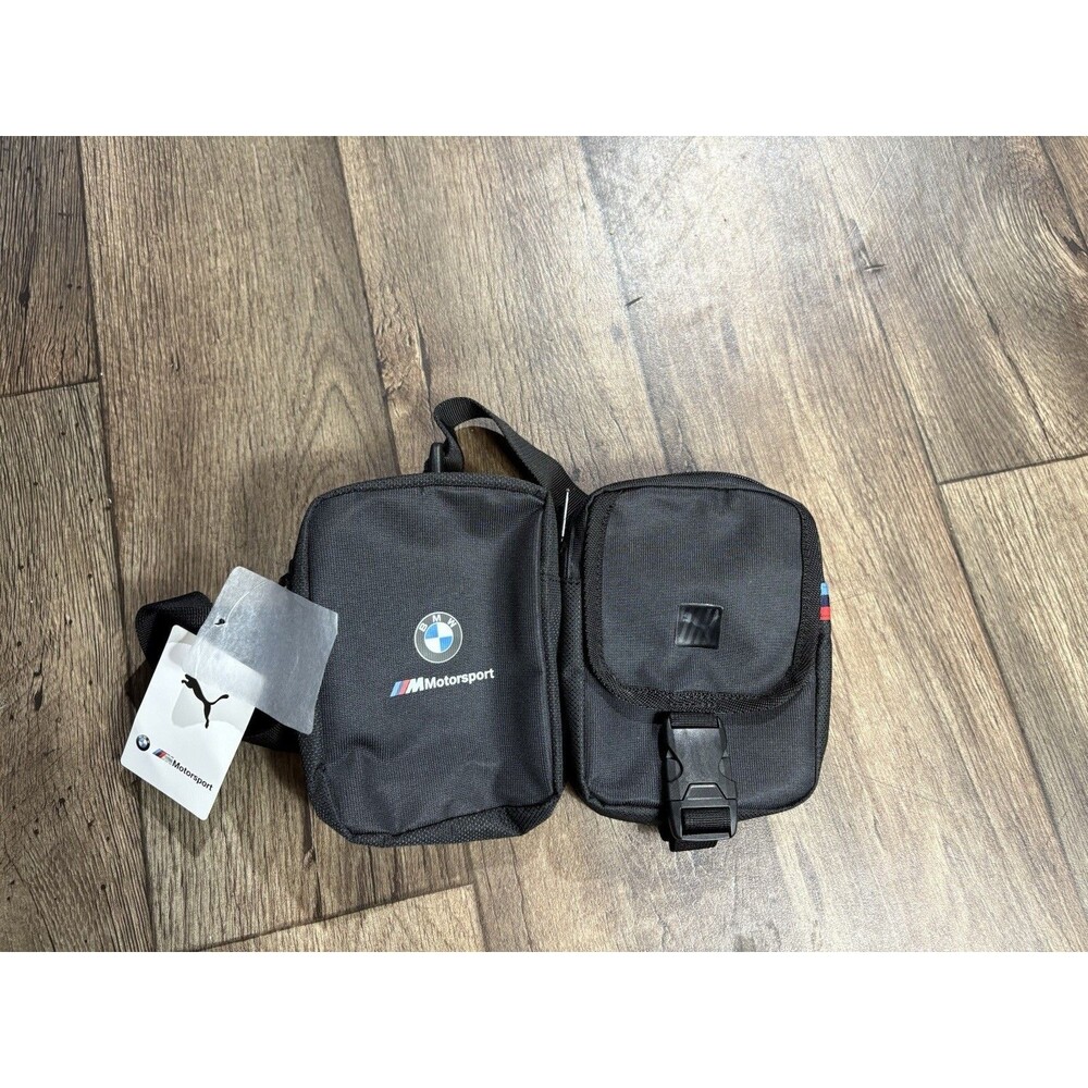 BMW M Motorsports x Puma Utility Bag Black 076900-01 OSFA NWT
